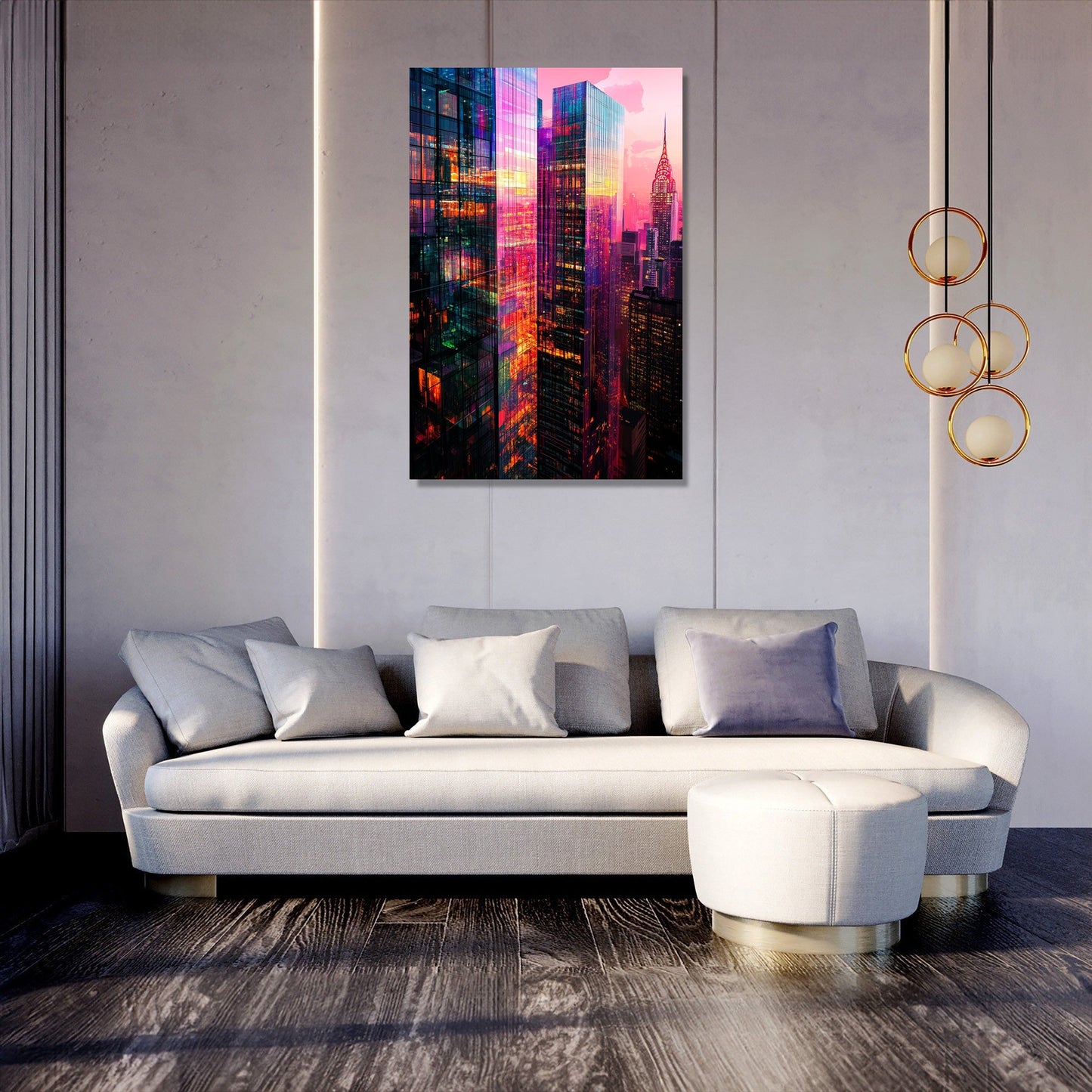 Skyscraper Reflections Canvas