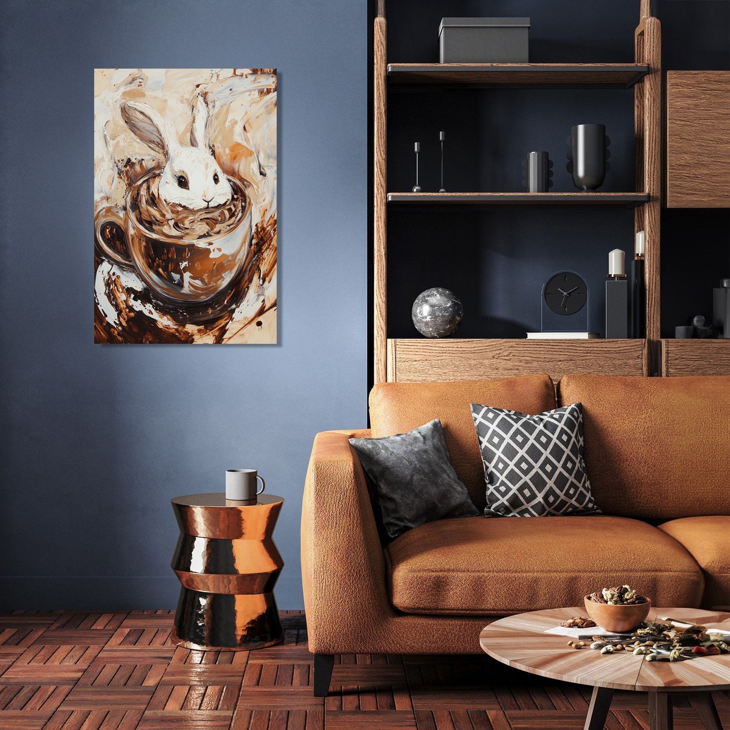Bunny in Cocoa Canvas