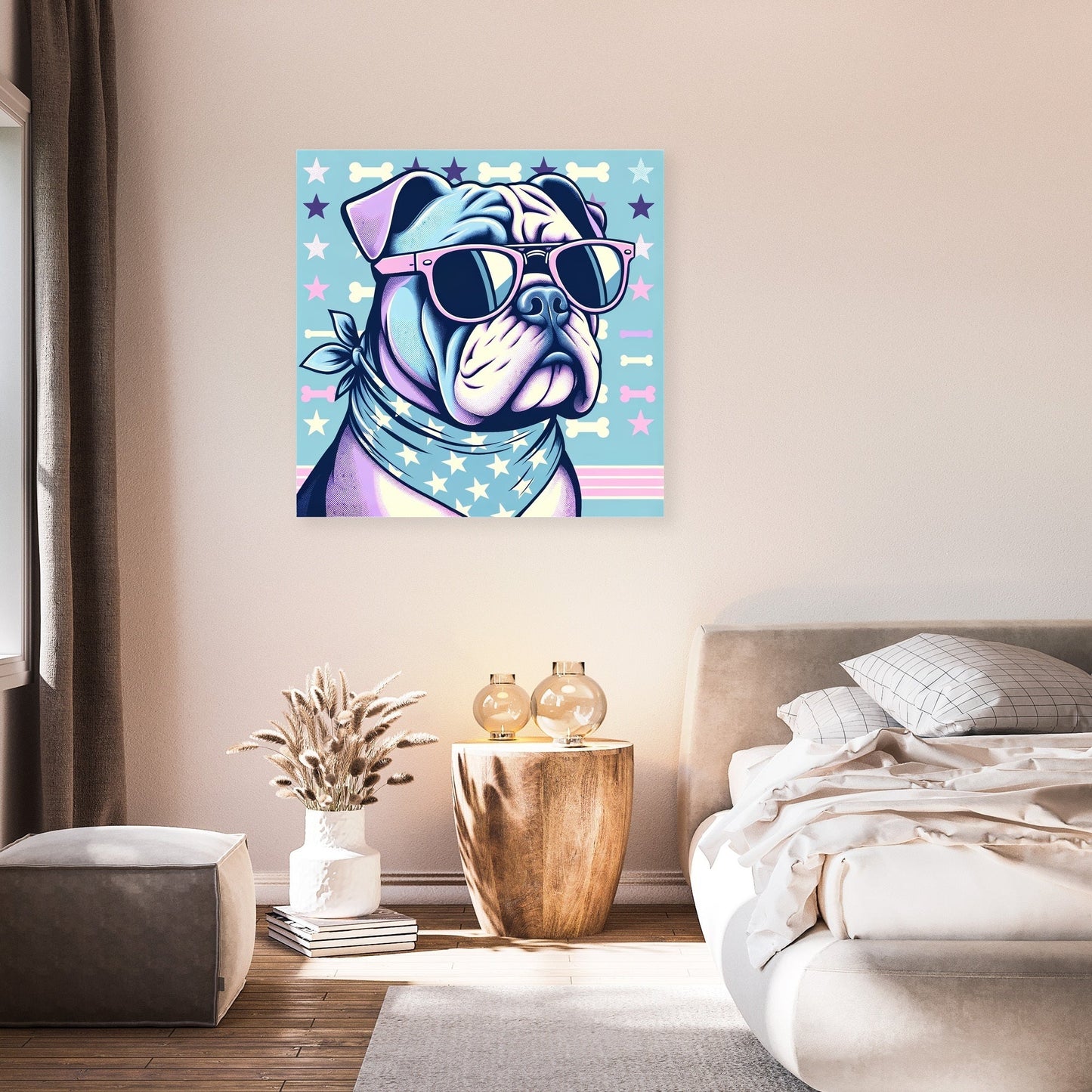Cool Bulldog Canvas