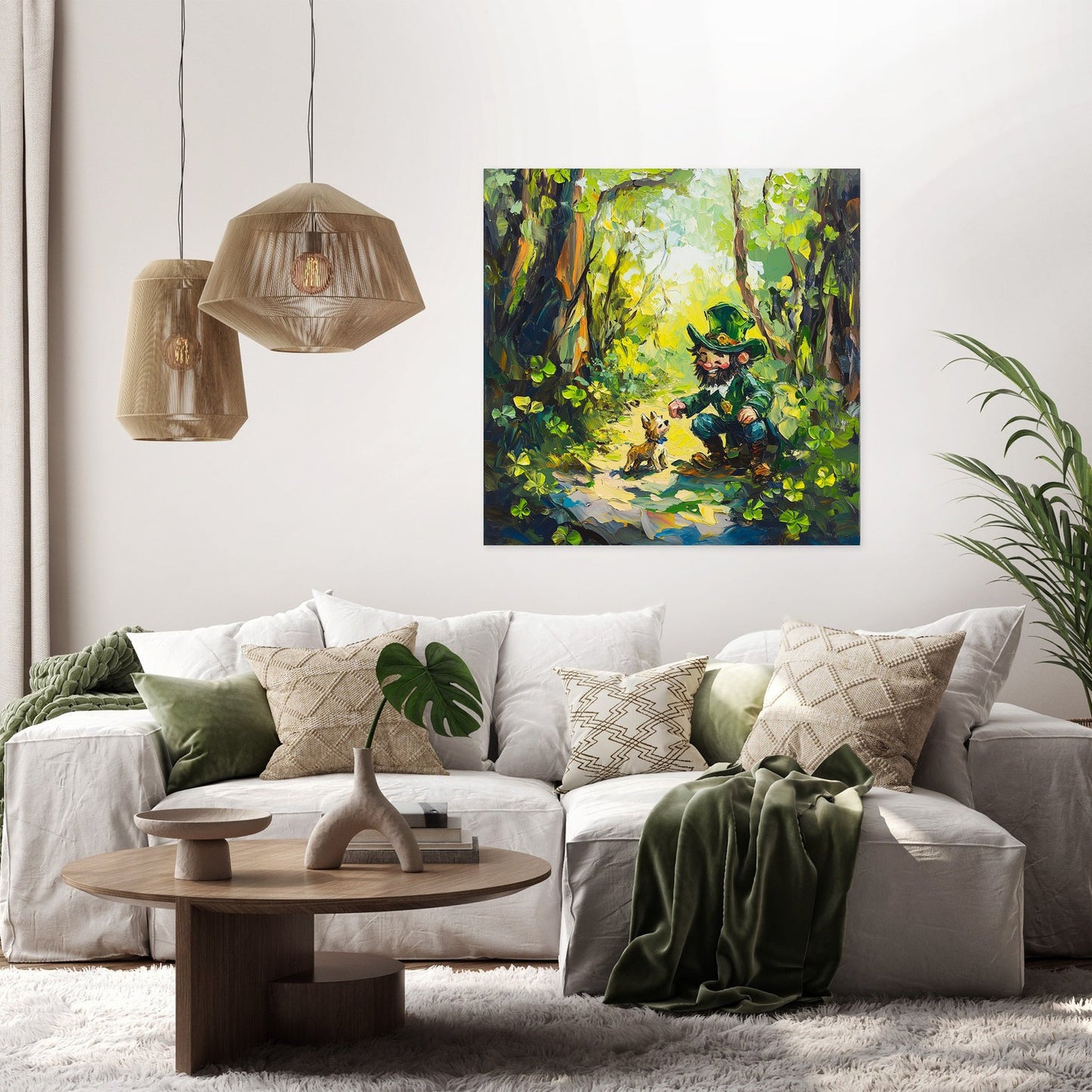 Leprechaun's Woodland Canvas