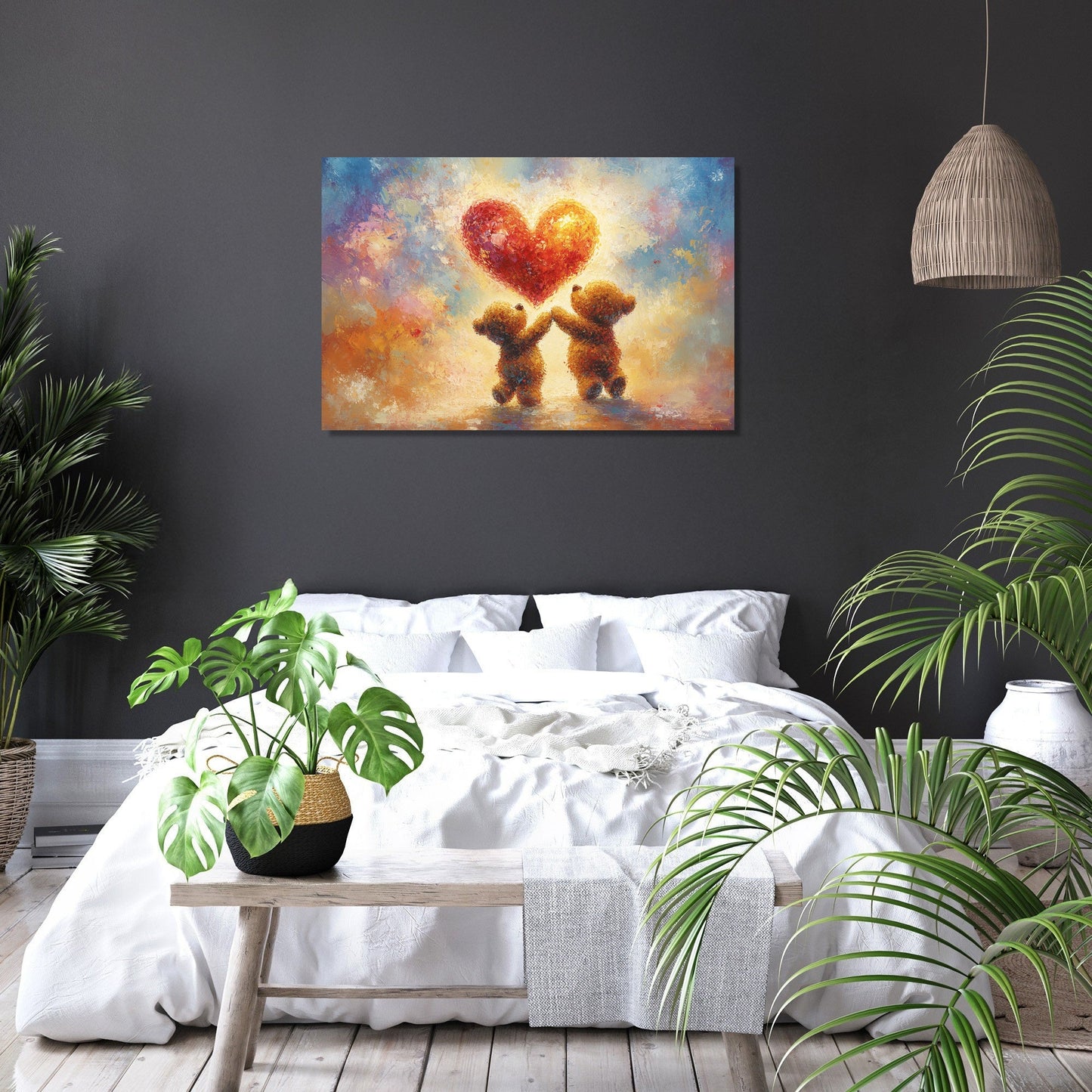 Dancing Teddy Bears Canvas