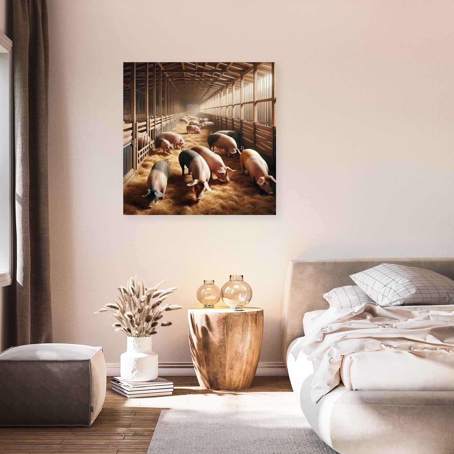 Pigsty Life Canvas