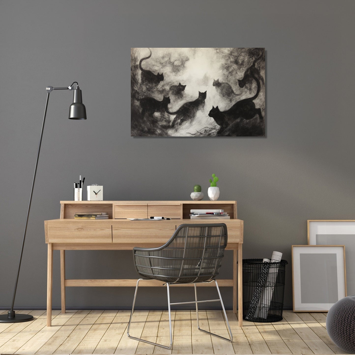 Black Cats Canvas
