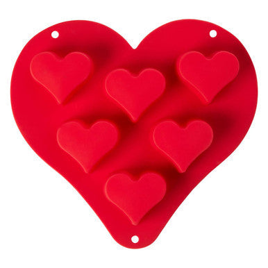 6 Cup Heart Cake Pan | Mimo