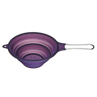 Zing Purple Silicone Collapsible Strainer