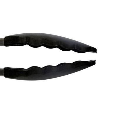 Zing Black Silicone And Stainless Steel Tongs