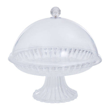 Clear Acrylic Cake Stand With Dome Lid