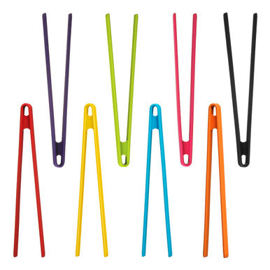 Zing Orange Silicone Tongs