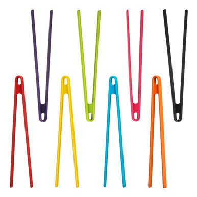 Zing Yellow Silicone Tongs