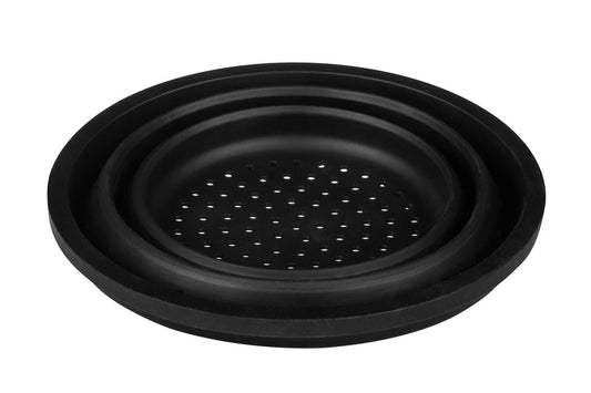 Zing Black Silicone Colander and Food Steamer