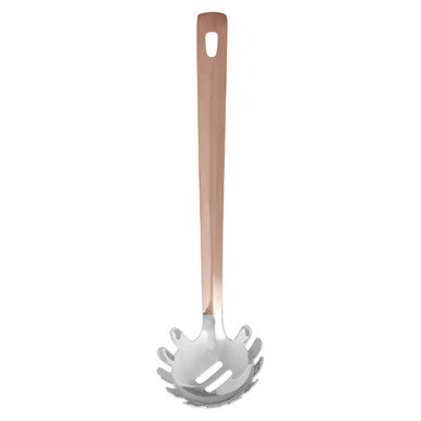 Freya Stainless Steel Spaghetti Spoon with Copper Finish Handle
