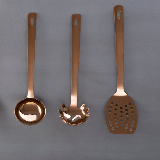 Freya Rose Gold Finish Slotted Turner