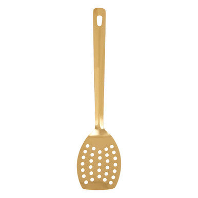 Gold Finish Slotted Turner | Freya