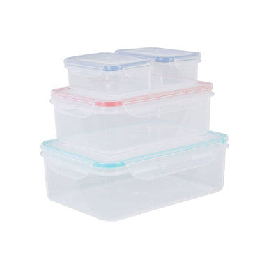 Herrela 4Pc Food Containers With Airtight Lids