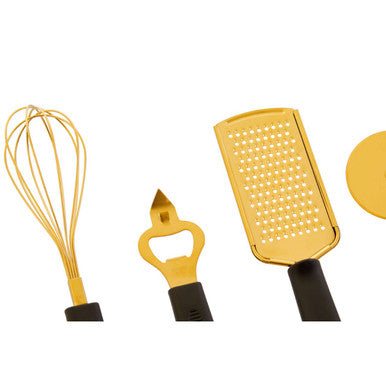 Zing Five Piece Light Gold Kitchen Gadget Set