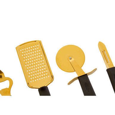 Zing Five Piece Light Gold Kitchen Gadget Set