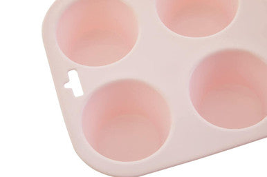 Zing Pastel Pink 6 Cup Muffin Mould