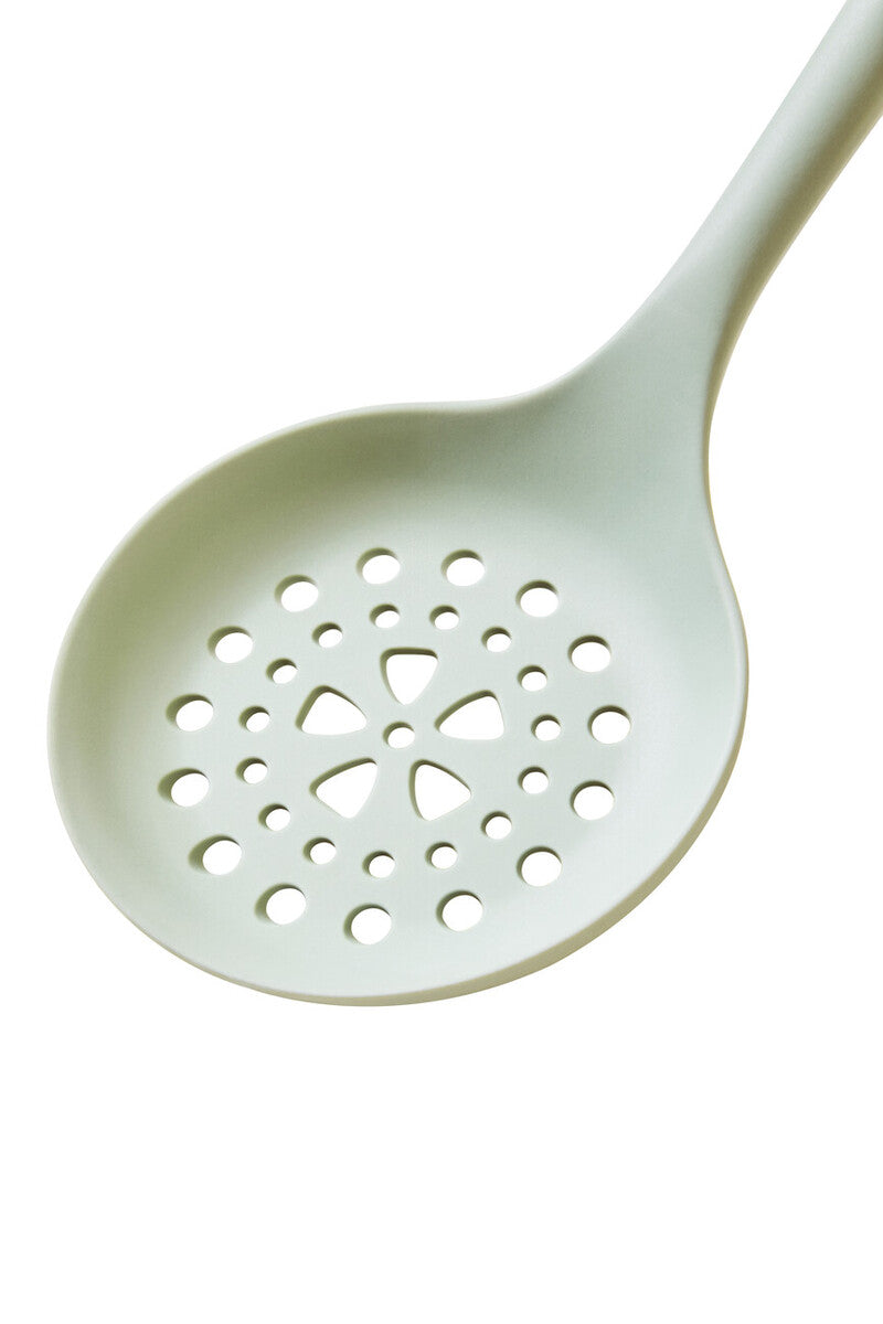 Sage Green Silicone Head Skimmer with Round Wood Handle | Nova