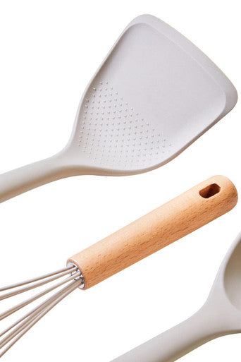 Nova Stone Grey Silicone Head 3Pc Kitchen Tool Set