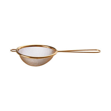 Alchemist Small Gold Finish Round Sieve