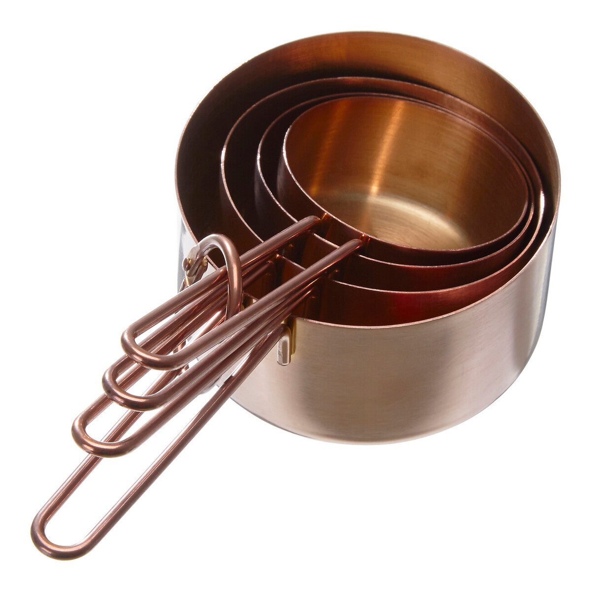Set Of 4 Rose Gold Measuring Cups | Alchemist