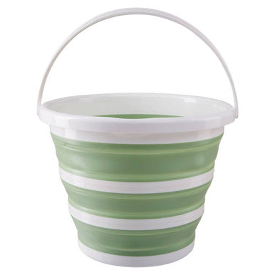 Averill Green White Collapsible Bucket