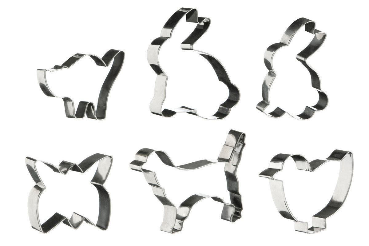 6Pc Animal Shapes Cutter Set