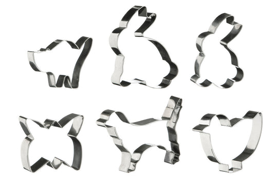 6Pc Animal Shapes Cutter Set