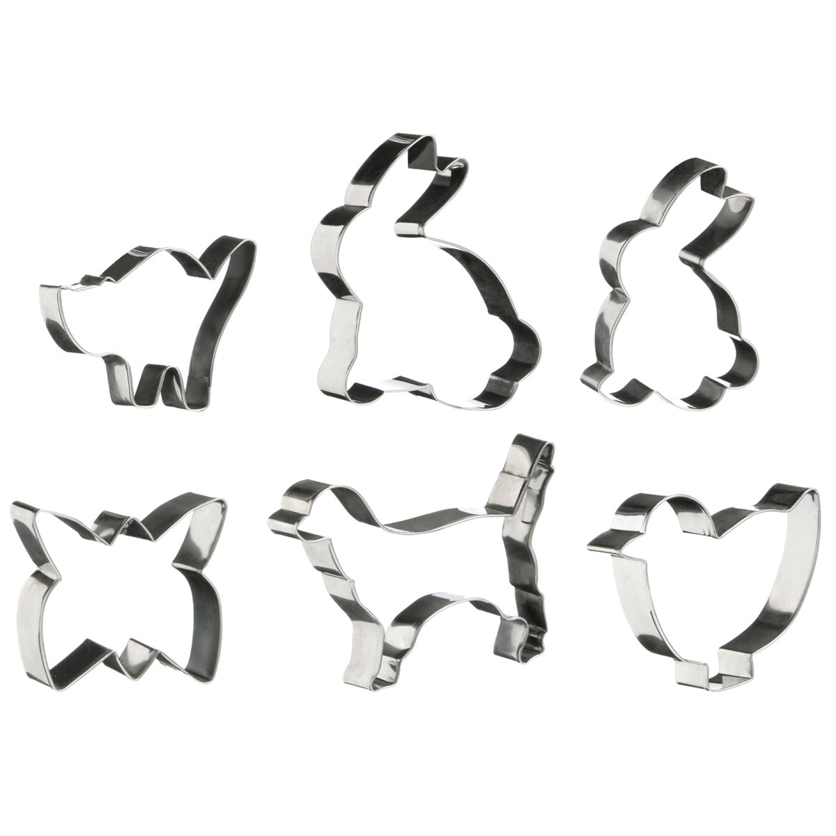 6Pc Animal Shapes Cutter Set