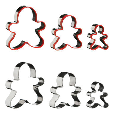 Gingerbread Man 3Pc Cutter Set