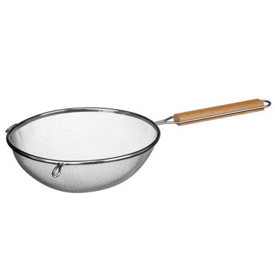 Zenigo Large Sieve With Wooden Handle