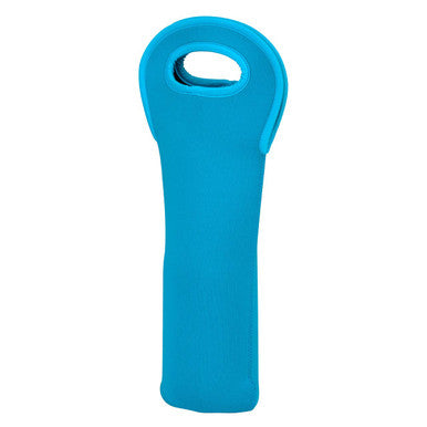 Blue Neoprene Wine Bottle Holder