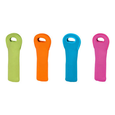 Blue Neoprene Wine Bottle Holder