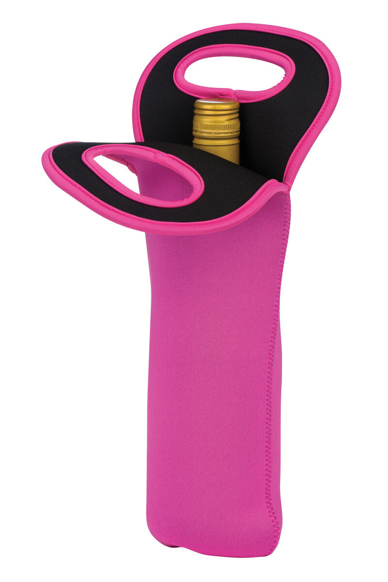 Hot Pink Neoprene Wine Bottle Holder
