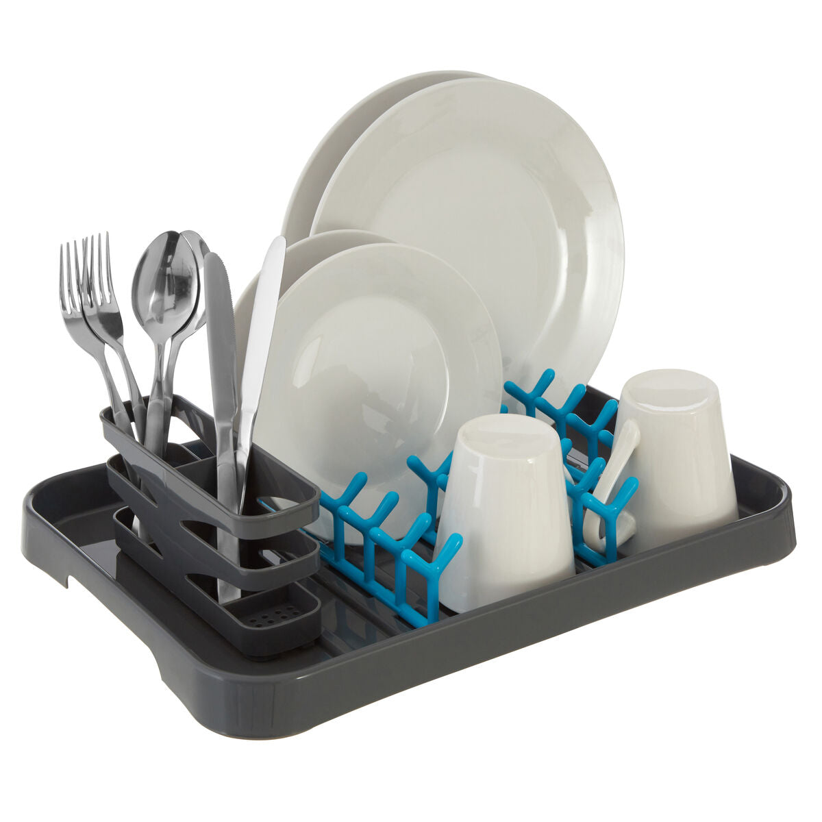 Laurie Grey And Blue Dish Drainer