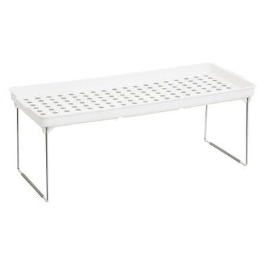 Romm Set Of 2 White And Grey Foldable Cabinet Racks