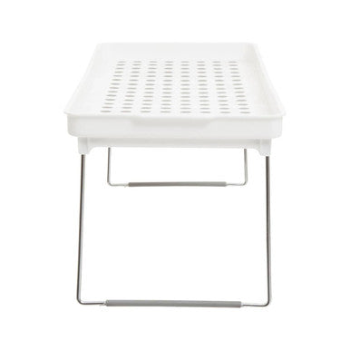 Romm Set Of 2 White And Grey Foldable Cabinet Racks
