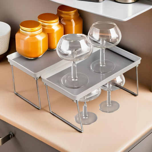 Romm Set Of Two Foldable Cabinet Racks
