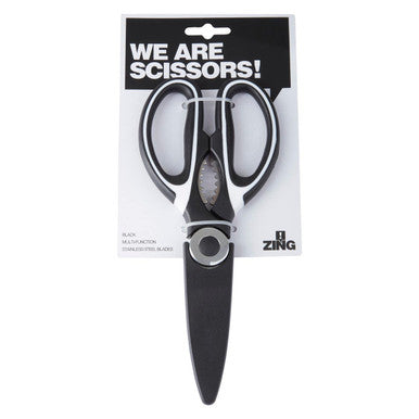 Zing Black And White Scissors