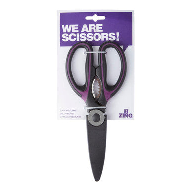 Zing Black And Purple Scissors