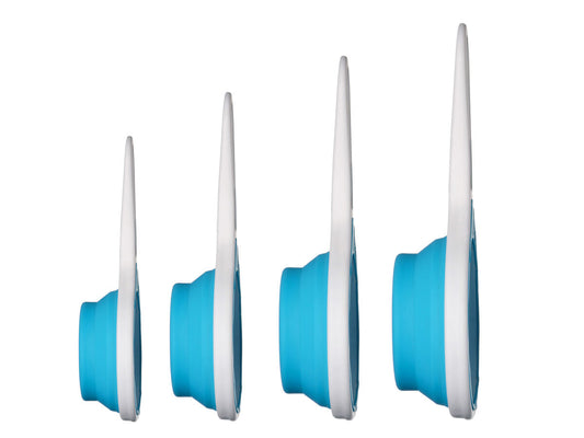 Zing Blue Collapsible Silicone Measuring Cups