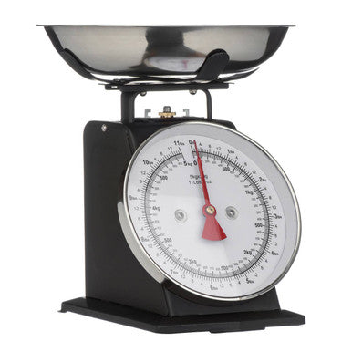 Olivier 5kg Matt Black Retro Kitchen Sca