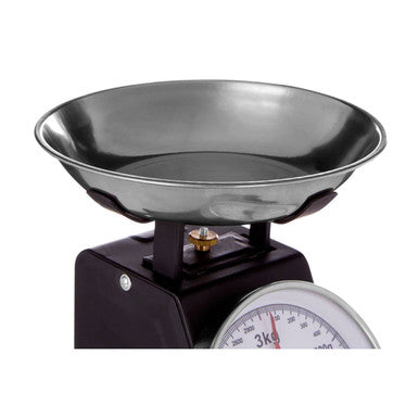 Olivier 3kg Matt Black Retro Kitchen Sca