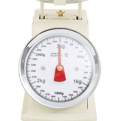 Olivier 3Kg Cream Retro Kitchen Scale