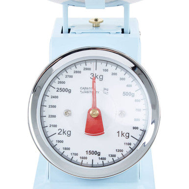 3Kg Pastel Blue Retro Kitchen Scale | Olivier