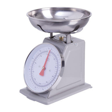 Olivier 5Kg Grey Retro Kitchen Scale