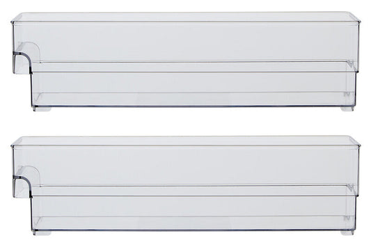 Romm Set Of Two Small Stackable Fridge Storage Trays