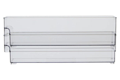 Romm Set Of Two Small Stackable Fridge Storage Trays