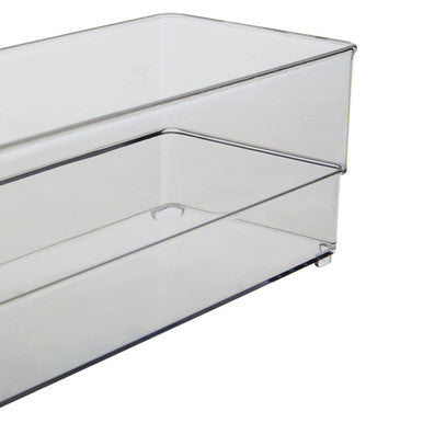 Romm Set Of Two Small Stackable Fridge Storage Trays