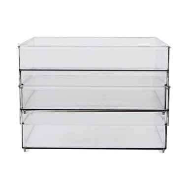 Large Set of Two Fridge Storage Trays | Romm